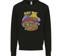 Eat Me Mushroom Fungi Mycology Uomo Sweatshirt Jumper