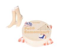 Eat My Socks - Calzini originali e divertenti - Motivo formaggio Camembert - Calzini alti - Comfort e durata - Ideale per uomini e donne - Taglie da 36 a 45-1 paio