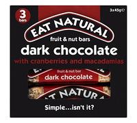 Eat Natural Cioccolato Fondente Con Mirtilli Rossi E Macadamia Bar (3X45g) (Confezione da 2)