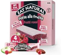 Eat Natural Fetta alla Frutta Frutti Rossi Barretta ai Frutti Rossi con Datteri e Mandorle 100g