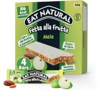Eat Natural Fetta alla Frutta Mela Barretta con Mela, Datteri e Mandorle Senza Glutine (Gluten Free) 100g
