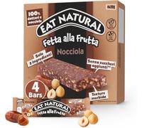Eat Natural Fetta alla Frutta Nocciola Barretta con Datteri e Nocciole Senza Glutine (Gluten Free) 120g