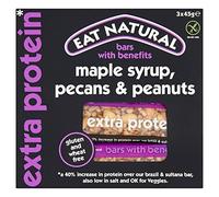 Eat Natural Gluten Free Maple Syrup, Pecans, Peanuts Bars, 3 x 45 g