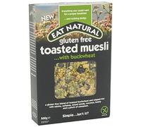 Eat Natural Senza Glutine Di Grano Saraceno Muesli Tostato (500g) (Confezione da 2)