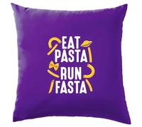 Eat Pasta, Run Fasta - Cuscino - Love Italiano Run 5K 10K Divertente Runner