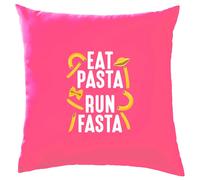 Eat Pasta, Run Fasta - Cuscino - Love Italiano Run 5K 10K Divertente Runner