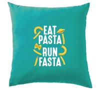 Eat Pasta, Run Fasta - Cuscino - Love Italiano Run 5K 10K Divertente Runner