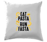 Eat Pasta, Run Fasta - Cuscino - Love Italiano Run 5K 10K Divertente Runner