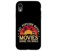 Eat Popcorn Watch Movies Ignore The World Cinefilo - Custodia per iPhone XR