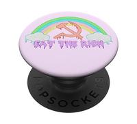 Eat Rich Rainbow Estetica Pastello Goth Graphic PopSockets PopGrip Adesivo