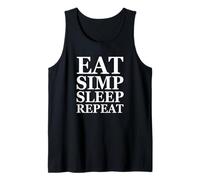 Eat Simp Sleep Repeat Funny Simp Huzz Meme Gift for Simps Canotta