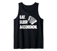 Eat Sleep Accordion Player Tee Shirt Funny Music Love Gift Canotta