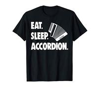 Eat Sleep Accordion Player Tee Shirt Funny Music Love Gift Maglietta