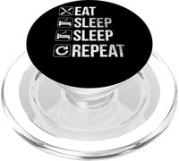 Eat Sleep Again Repeat - Per gli amanti del sonno - Scherzo divertente PopSockets PopGrip per MagSafe