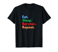 Eat Sleep Baryton Repeat per Giocatori e Amanti di Baryton Maglietta