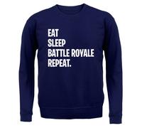 Eat Sleep Battle Royale Ripetere - Adulti Felpa con Cappuccio/Maglione - Gioco