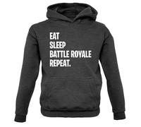 Eat Sleep Battle Royale Ripetere - Bambini Felpa/Maglione - Gamer Gioco PC