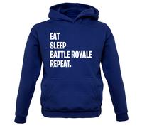 Eat Sleep Battle Royale Ripetere - Bambini Felpa/Maglione - Gamer Gioco PC
