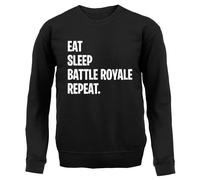 Eat Sleep Battle Royale Ripetere - Bambini Felpa/Maglione - Gamer Gioco PC