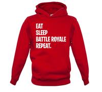 Eat Sleep Battle Royale Ripetere - Bambini Felpa/Maglione - Gamer Gioco PC