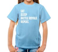 Eat Sleep Battle Royale Ripetere - T-Shirt - Gamer Gioco PC
