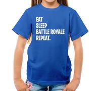 Eat Sleep Battle Royale Ripetere - T-Shirt - Gamer Gioco PC