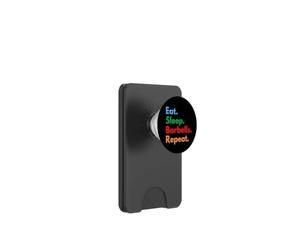 Eat Sleep Bilancieri Ripeti per gli amanti della palestra e del fitness PopSockets PopWallet per MagSafe