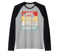 Eat Sleep Bluff Repeat Maglia con Maniche Raglan