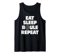 Eat Sleep Boule Repeat - Scritta Divertente Petanque Boule Canotta