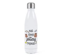 Eat Sleep Ceramica Repeat Parete Doppia Acqua Bottiglia Divertente Potter Mamma
