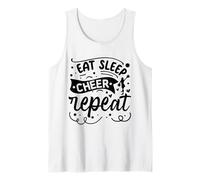 Eat Sleep Cheer Repeat | Cheerleader Canotta