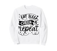 Eat Sleep Cheer Repeat | Cheerleader Felpa