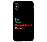 Eat Sleep Clavicembalo Repeat - Giocatori e amanti del clavicembalo Custodia per iPhone X/XS