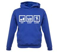 Eat Sleep Climb (Scalata) - Bambini Felpa con Cappuccio Mountain Hike Equipment