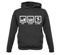 Eat Sleep Climb (Scalata) - Bambini Felpa con Cappuccio Mountain Hike Equipment