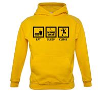 Eat Sleep Climb (Scalata) - Bambini Felpa con Cappuccio Mountain Hike Equipment