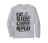 Eat Sleep Coffee Repeat Maglia a Manica