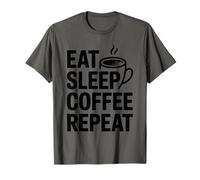 Eat Sleep Coffee Repeat Maglietta