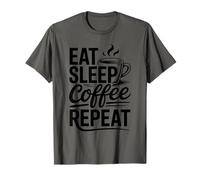 Eat Sleep Coffee Repeat Maglietta