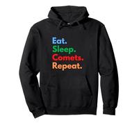 Eat Sleep Comets Repeat per Le Stelle cadenti e Gli Amanti delle comete Felpa con Cappuccio