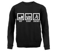 Eat Sleep Cricket - Bambini Felpa/Maglione - Coppa Del Mondo Ashes Player Bat