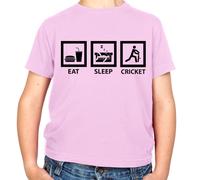 Eat Sleep Cricket - T-Shirt - Coppa Del Mondo Ashes Player Bat Love Sfera