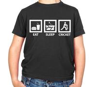Eat Sleep Cricket - T-Shirt - Coppa Del Mondo Ashes Player Bat Love Sfera