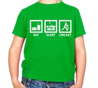 Eat Sleep Cricket - T-Shirt - Coppa Del Mondo Ashes Player Bat Love Sfera