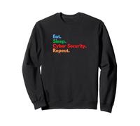 Eat Sleep Cyber Security Repeat per specialisti e Amanti dell'IT Felpa