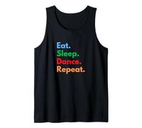 Eat Sleep Dance Repeat per Ballerini e Amanti della Danza Canotta