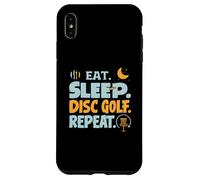 Eat Sleep Disc Golf Repeat Funny Player Hobby Life Custodia per iPhone XS Max