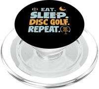 Eat Sleep Disc Golf Repeat Funny Player Hobby Life PopSockets PopGrip per MagSafe