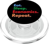 Eat Sleep Economics Repeat per economisti e studenti Econ PopSockets PopGrip per MagSafe