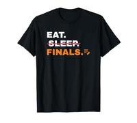 Eat Sleep Finals Divertente Esami Niente Sonno Barrato Maglietta